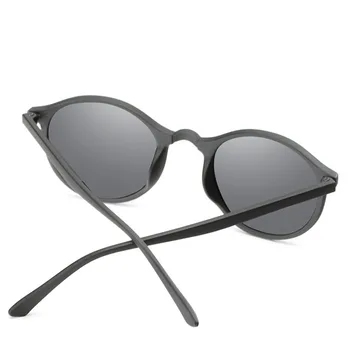 Moda Rotund Polarizat ochelari de Soare Retro Oameni Design de Brand Femei Conducere Shades Ochelari de Soare UV400 Ochelari de Oculos De Sol 5