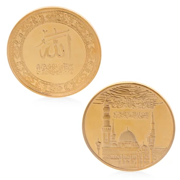 Placat Cu Aur Arabia Saudită Comemorative Provocare Colecție De Monede Semn De Suveniruri 3